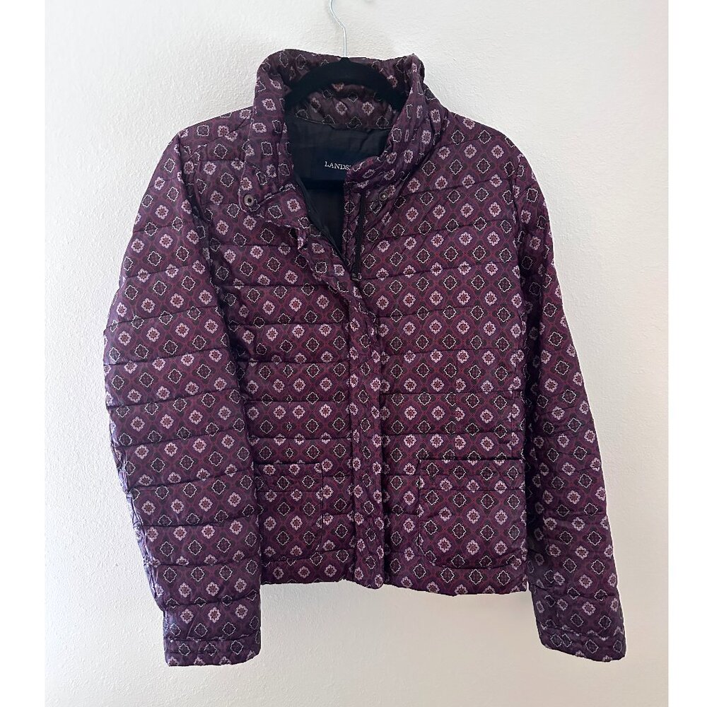 Lands End Patterned Puffer - image 1